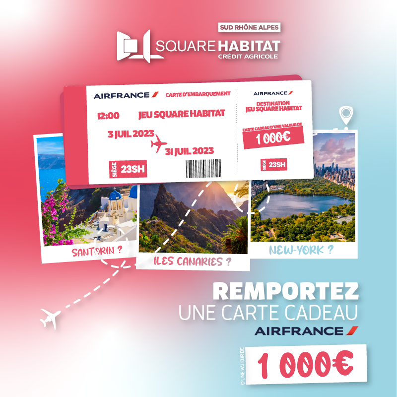 Jeu - Remportez une carte cadeau Air France d'une valeur de 1 000€ !